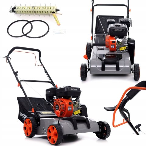 Aerator Wertykulator 3w1 4,8kw 6500 obr/min 196 cc Kosz 40L Kraft&Dele