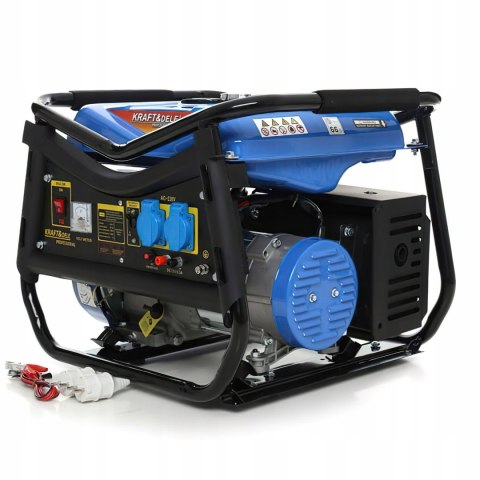 Agregat Prądotwórczy Przenośny Jednofazowy 230V/12V 3000W 7KM Kraft&Dele