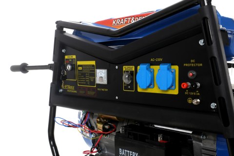 Agregat Prądotwórczy Przenośny Jednofazowy 230V/12V 5000W 7KM Kraft&Dele
