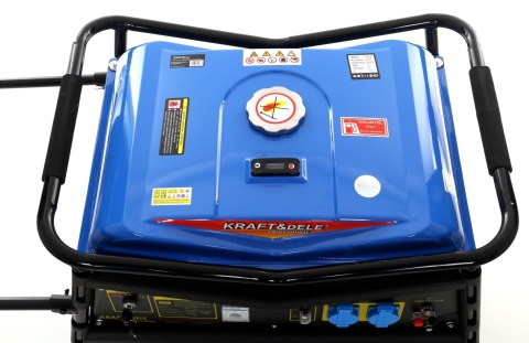 Agregat Prądotwórczy Przenośny Jednofazowy 230V/12V 5000W 7KM Kraft&Dele