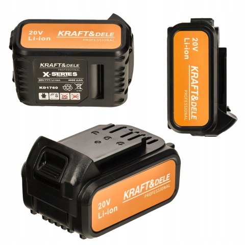 Akumulator Bateria 4 Ah 4000 mAh Li-Ion 20V X-SERIES Kraft&Dele