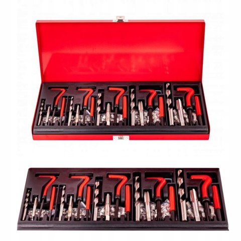 Gwintowniki Zestaw Naprawczy do Gwintów 131 Elementów Sztuk Kraft&Dele