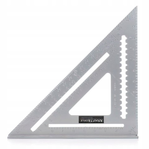 Kątownik Aluminiowy Uniwersalny Stopka Stolarski Dekarski 12" Kraft&Dele