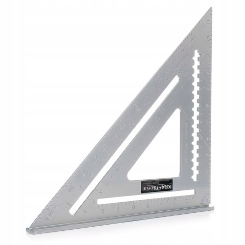 Kątownik Aluminiowy Uniwersalny Stopka Stolarski Dekarski 12" Kraft&Dele