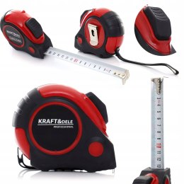 Metrówka Zwijana 5m x 25mm Stalowa Hamulec Taśma Miernicza Kraft&Dele