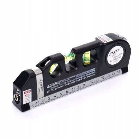 Poziomica Laserowa Libella z miarą 250 cm 2.5 m Kraft&Dele