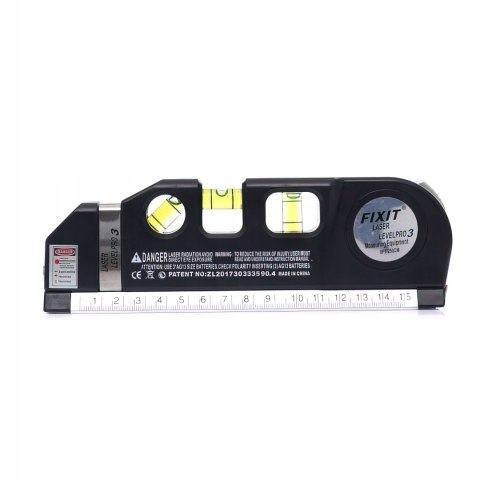 Poziomica Laserowa Libella z miarą 250 cm 2.5 m Kraft&Dele