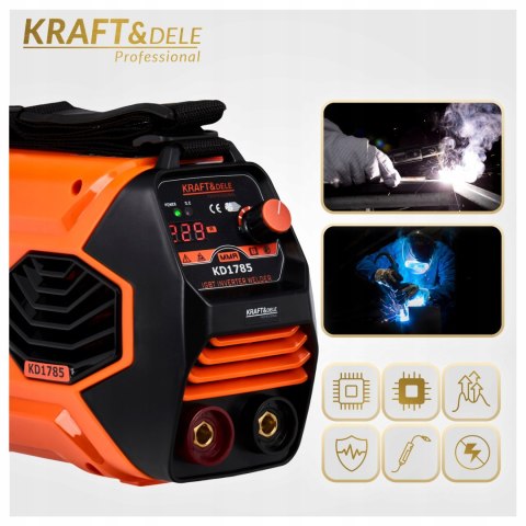 SPAWARKA INWERTOROWA INWERTEROWA 330A LCD MMA IGBT TIG LIFT MASKA PRZEWODY