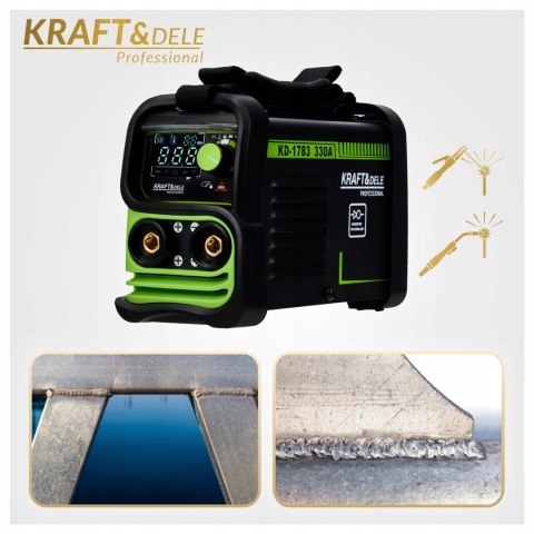 SPAWARKA INWERTOROWA INWERTEROWA 330A LCD MMA IGBT TIG LIFT MASKA PRZEWODY