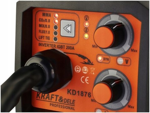 Spawarka Inwertorowa Kraft&Dele 20-330 A MIG MAG MMA FLUX 4w1 Inwerterowa