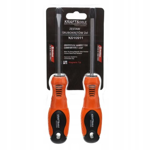 Zestaw Śrubokrętów Wkretaków 2 Sztuki Kraft&Dele