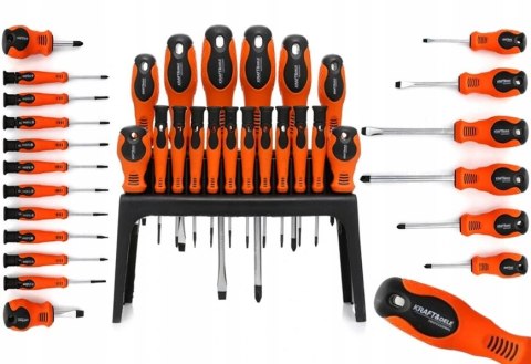 Zestaw Śrubokrętów i Wkrętaków 18 Elementów Kraft&Dele