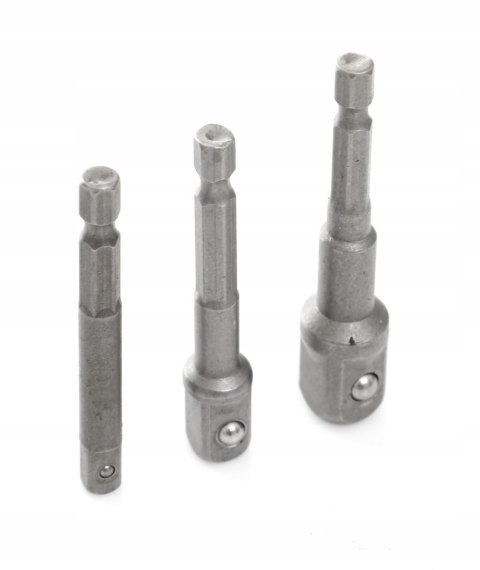 Adaptery na Nasadki 3 Sztuki 1/4", 3/8", 1/2" Cala Kraft&Dele