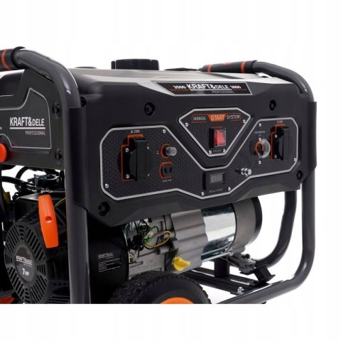 Agregat Prądotwórczy Przenośny Jednofazowy Kraft&Dele 3500W 3,2 kW / 3,5kW