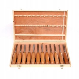 Dłuta rzeżbiarskie zestaw 12szt w walizce KD11775