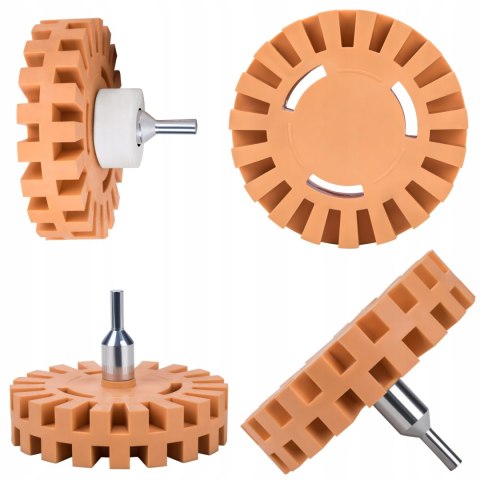 Krążek Gumowy do Usuwania Kleju 100/25 mm Gwint 8 mm Kraft&Dele