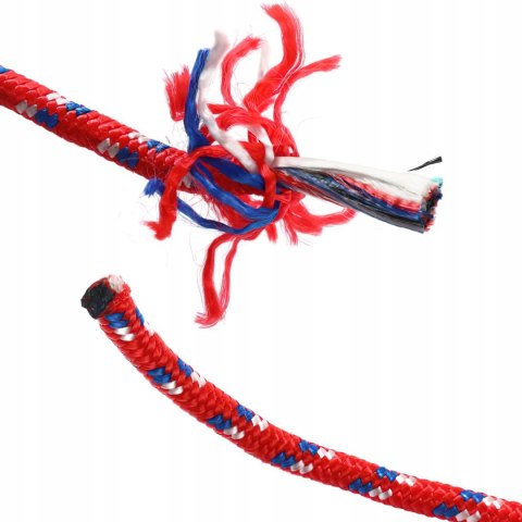 Lina Wielofunkcyjna 8 mm x 50 m Czerwona Ogrodowa Namiotu KRAFT&DELE