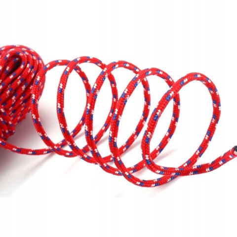 Lina Wielofunkcyjna 8 mm x 50 m Czerwona Ogrodowa Namiotu KRAFT&DELE