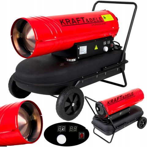 NAGRZEWNICA OLEJOWA 35KW LCD DMUCHAWA + TERMOSTAT KD11711
