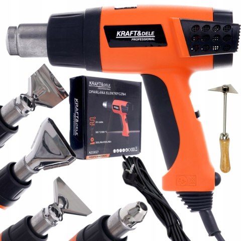 OPALARKA ZGRZEWARKA ELEKTRYCZNA 230V 580C 2000W 2 BIEGI 4 DYSZE KD3027