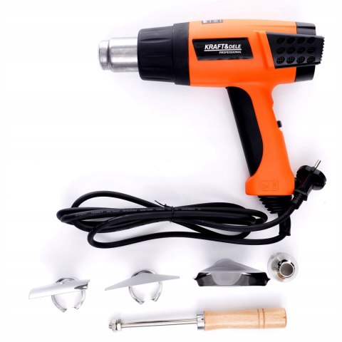 OPALARKA ZGRZEWARKA ELEKTRYCZNA 230V 580C 2000W 2 BIEGI 4 DYSZE KD3027