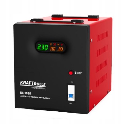 Stabilizator Napięcia Jednofazowy AVR 5000VA 230V 140V~260V Kraft&Dele