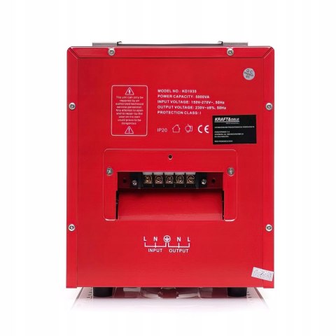 Stabilizator Napięcia Jednofazowy AVR 5000VA 230V 140V~260V Kraft&Dele