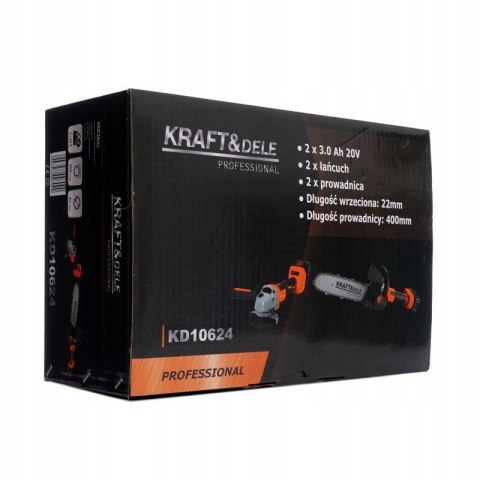 Szlifierka Kątowa tarcza 230 mm Akumulatorowa 2x z Adapter Piły Kraft&Dele