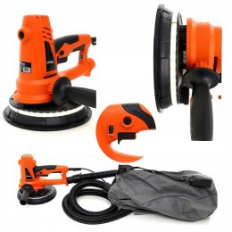 Szlifierka do Gipsu Gładzi Tynków Worek do Kurzu 1400W LED Kraft&Dele