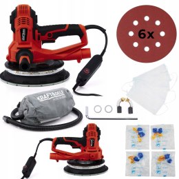 Szlifierka do Gipsu Sieciowa 230V 1800 W Podświetlenie LED Kraft&Dele