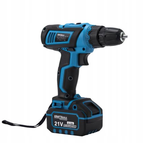 Wiertarko Wkrętarka Akumulatorowa Kraft&Dele 21V 2Ah 2x Bateria Zestaw