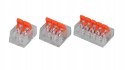 Zestaw Szybkozłączek Elektrycznych Przelotowych do Drutu 0,14-4 mm 55 Sztuk