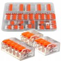 Zestaw Szybkozłączek Elektrycznych Przelotowych do Drutu 0,14-4 mm 55 Sztuk