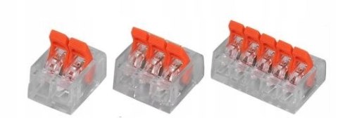 Zestaw Szybkozłączek Elektrycznych Przelotowych do Drutu 0,14-4 mm 55 Sztuk