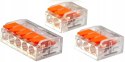 Zestaw Szybkozłączek Elektrycznych Przelotowych do Drutu 0,14-4 mm 55 Sztuk