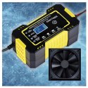Automatyczny Prostownik Akumulatorowy Ładowarka LCD 12V / 6A Kraft&Dele