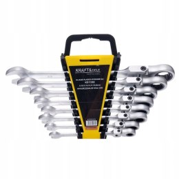 KLUCZE PŁASKO-OCZKOWE 8-22MM ZESTAW 8 SZTUK KD11302