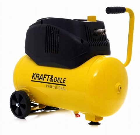 Kompresor Bezolejowy Sprężarka Kraft&Dele 24 l 8 bar 1.1KW 230V 3800 RPM