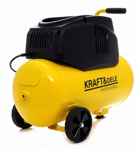 Kompresor Bezolejowy Sprężarka Kraft&Dele 24 l 8 bar 1.1KW 230V 3800 RPM