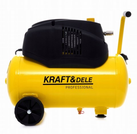 Kompresor Bezolejowy Sprężarka Kraft&Dele 24 l 8 bar 1.1KW 230V 3800 RPM
