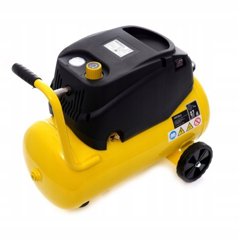 Kompresor Bezolejowy Sprężarka Kraft&Dele 24 l 8 bar 1.1KW 230V 3800 RPM