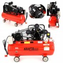 Kompresor Olejowy Sprężarka 100l 8 bar 3 Tłoki 400V 5.6KM/4.1KW Kraft&Dele
