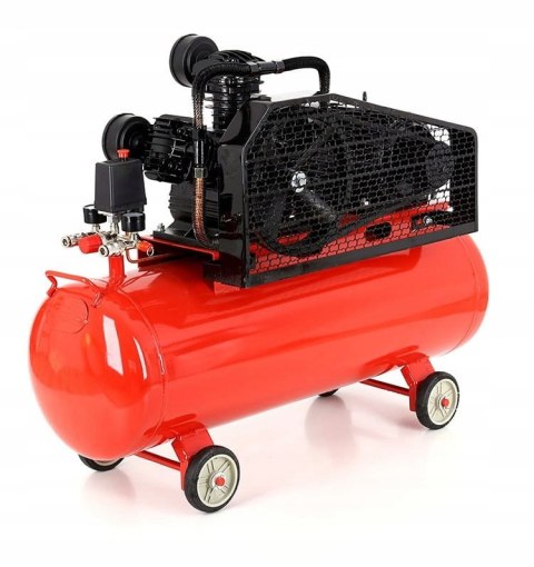 Kompresor Olejowy Sprężarka 100l 8 bar 3 Tłoki 400V 5.6KM/4.1KW Kraft&Dele