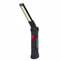 Latarka Warsztatowa Samochodowa LED USB Składana Magnes Obracana 360°