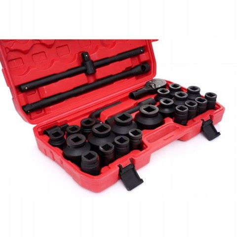 Nasadki Udarowe Wzmocnione Klucze Udarowe 3/4" 6 KĄTNE 26 sztuk Kraft&Dele