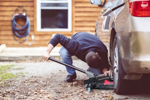 PODNOŚNIK SAMOCHODOWY Niskoprofilowy ŻABA LEWAREK GUMA 2.5T ZAKRES 90-340MM