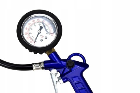 Pistolet do Pompowania Kół Opon Manometr 16 bar 1/4'' KRAFT&DELE