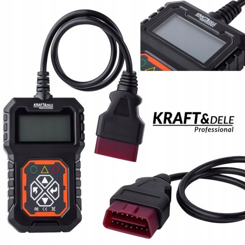 Skaner Diagnostyczny Czytnik Błędów OBD II Kraft&Dele