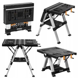 Stół Roboczy Zaciskowy Składany Mocny 350KG 84x81x63 cm Kraft&Dele