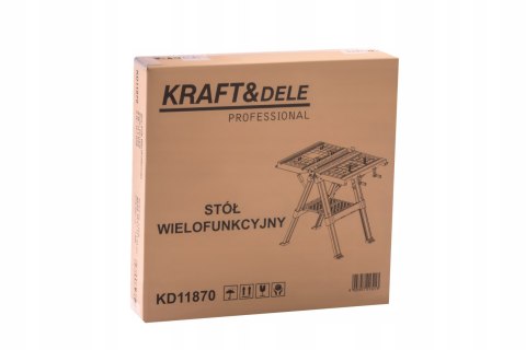 Stół Roboczy Zaciskowy Składany Mocny 350KG 84x81x63 cm Kraft&Dele